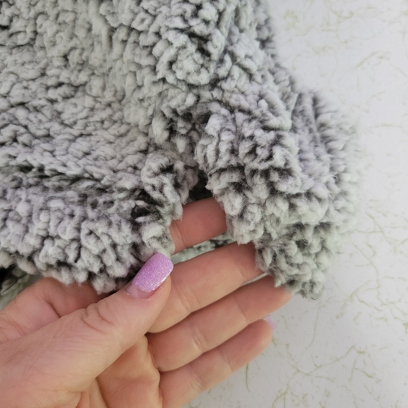 Boxercraft Sherpa Warm Cozy Grey Quarter Zip Pullover Sweatshirt Womens Size XS - Picture 11 of 11